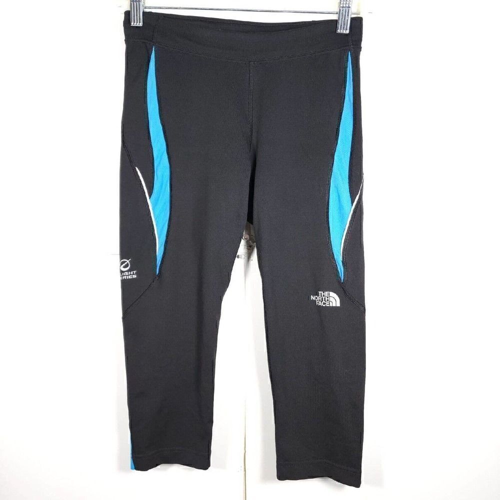 The North Face Women's Flight Series Black Blue VaporWick Capri Active Leggings